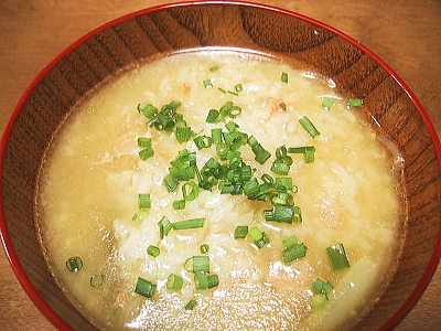 鳥つくね雑炊