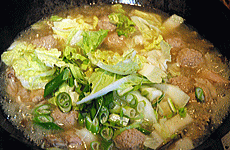 春雨スープ-野菜投入
