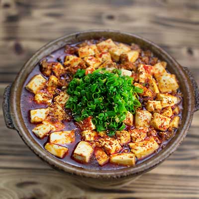 豆腐のアヒージョ ≒ 本格四川麻婆豆腐