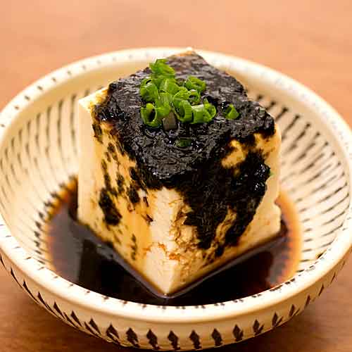 海苔醤油と豆腐